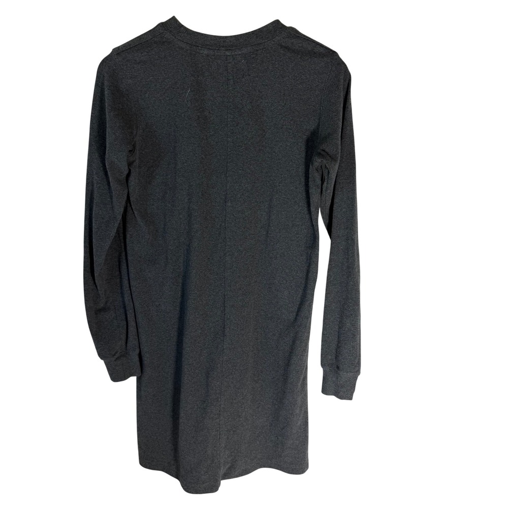 The Normal Brand Womens Long Sleeve Knit Mini Dress Charcoal Gray Size Small - Picture 3 of 6
